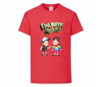 Футболка детская Гравити Фолз Мэйб и Диппер 8 (Gravity Falls Mayb and Dipper 8) красная (GF rd-02) 104 см Футболка детская Гравити Фолз Мэйб и Диппер 8 (Gravity Falls Mayb and Dipper 8) красная (GF rd-02) 104 см