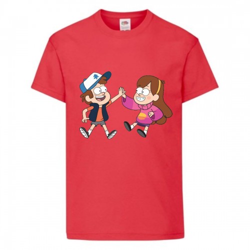 Футболка детская Гравити Фолз Мэйб и Диппер 11 (Gravity Falls Mayb and Dipper 11) красная (GF rd-05) 104 см Футболка детская Гравити Фолз Мэйб и Диппер 11 (Gravity Falls Mayb and Dipper 11) красная (GF rd-05) 104 см