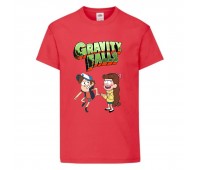 Футболка детская Гравити Фолз Мэйб и Диппер 12 (Gravity Falls Mayb and Dipper 12) красная (GF rd-06) 104 см Футболка детская Гравити Фолз Мэйб и Диппер 12 (Gravity Falls Mayb and Dipper 12) красная (GF rd-06) 104 см