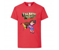 Футболка детская Гравити Фолз Мэйбл и Билл шифр (Gravity Falls Maybl and Bill) красная (GF rd-001) 104 см Футболка детская Гравити Фолз Мэйбл и Билл шифр (Gravity Falls Maybl and Bill) красная (GF rd-001) 104 см
