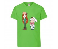 Футболка детская Гравити Фолз Венди и Диппер 2 (Gravity Falls Vendy and Dipper 2) светлозеленый (GF lgrn-2) 116 см Футболка детская Гравити Фолз Венди и Диппер 2 (Gravity Falls Vendy and Dipper 2) светлозеленый (GF lgrn-2) 116 см