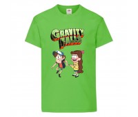 Футболка детская Гравити Фолз Мэйб и Диппер 12 (Gravity Falls Mayb and Dipper 12) светлозеленый (GF lgrn-6) 104 см Футболка детская Гравити Фолз Мэйб и Диппер 12 (Gravity Falls Mayb and Dipper 12) светлозеленый (GF lgrn-6) 104 см
