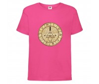 Футболка детская Гравити Фолз Билл шифр (Gravity Falls Bill) розовая (GF pin-1) 104 см Футболка детская Гравити Фолз Билл шифр (Gravity Falls Bill) розовая (GF pin-1) 104 см