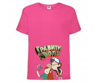 Футболка детская Гравити Фолз Венди и Диппер (Gravity Falls Vendy and Dipper) розовая (GF pin-2) 104 см Футболка детская Гравити Фолз Венди и Диппер (Gravity Falls Vendy and Dipper) розовая (GF pin-2) 104 см