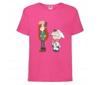 Футболка детская Гравити Фолз Венди и Диппер 2 (Gravity Falls Vendy and Dipper 2) розовая (GF pin-3) 104 см Футболка детская Гравити Фолз Венди и Диппер 2 (Gravity Falls Vendy and Dipper 2) розовая (GF pin-3) 104 см