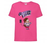 Футболка детская Гравити Фолз Гирлянда (Gravity Falls) розовая (GF  pin-4) 104 см