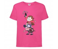 Футболка детская Гравити Фолз Мэйб и Диппер 4 (Gravity Falls Mayb and Dipper 4) розовая (GF pin-8) 104 см Футболка детская Гравити Фолз Мэйб и Диппер 4 (Gravity Falls Mayb and Dipper 4) розовая (GF pin-8) 104 см