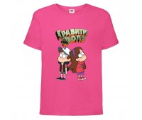 Футболка детская Гравити Фолз Мэйб и Диппер 6 (Gravity Falls Mayb and Dipper 6) розовая (GF pin-01) 104 см Футболка детская Гравити Фолз Мэйб и Диппер 6 (Gravity Falls Mayb and Dipper 6) розовая (GF pin-01) 104 см
