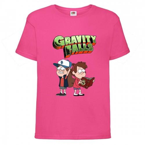 Футболка детская Гравити Фолз Мэйб и Диппер 7 (Gravity Falls Mayb and Dipper 7) розовая (GF pin-02) 104 см Футболка детская Гравити Фолз Мэйб и Диппер 7 (Gravity Falls Mayb and Dipper 7) розовая (GF pin-02) 104 см