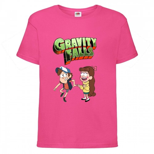 Футболка детская Гравити Фолз Мэйб и Диппер 12 (Gravity Falls Mayb and Dipper 12) розовая (GF pin-07) 152 см Футболка детская Гравити Фолз Мэйб и Диппер 12 (Gravity Falls Mayb and Dipper 12) розовая (GF pin-07) 152 см