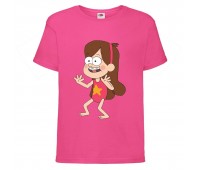 Футболка детская Гравити Фолз Мэйбл в купальнике (Gravity Falls Maybl) розовая (GF  pin-001) 104 см