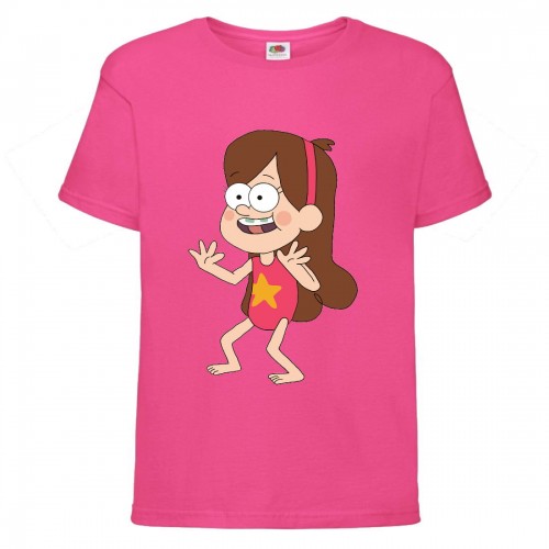 Футболка детская Гравити Фолз Мэйбл в купальнике (Gravity Falls Maybl) розовая (GF pin-001) 104 см Футболка детская Гравити Фолз Мэйбл в купальнике (Gravity Falls Maybl) розовая (GF pin-001) 104 см