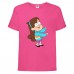 Футболка детская Гравити Фолз Мэйбл 2 (Gravity Falls Maybl 2) розовая (GF  pin-005) 104 см