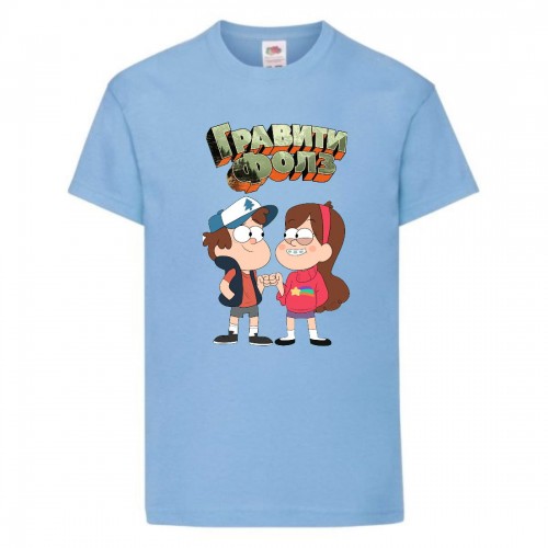 Футболка детская Гравити Фолз Мэйб и Диппер 3 (Gravity Falls Mayb and Dipper 3) голубой (GF lblu-6) 104 см Футболка детская Гравити Фолз Мэйб и Диппер 3 (Gravity Falls Mayb and Dipper 3) голубой (GF lblu-6) 104 см