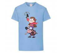 Футболка детская Гравити Фолз Мэйб и Диппер 4 (Gravity Falls Mayb and Dipper 4) голубой (GF lblu-7) 104 см Футболка детская Гравити Фолз Мэйб и Диппер 4 (Gravity Falls Mayb and Dipper 4) голубой (GF lblu-7) 104 см