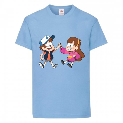 Футболка детская Гравити Фолз Мэйб и Диппер 11 (Gravity Falls Mayb and Dipper 11) голубой (GF lblu-05) 116 см Футболка детская Гравити Фолз Мэйб и Диппер 11 (Gravity Falls Mayb and Dipper 11) голубой (GF lblu-05) 116 см