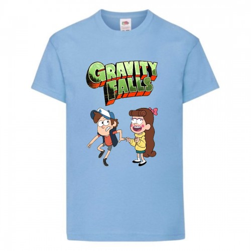 Футболка детская Гравити Фолз Мэйб и Диппер 12 (Gravity Falls Mayb and Dipper 12) голубой (GF lblu-06) 128 см Футболка детская Гравити Фолз Мэйб и Диппер 12 (Gravity Falls Mayb and Dipper 12) голубой (GF lblu-06) 128 см