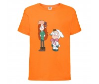 Футболка детская Гравити Фолз Венди и Диппер 2 (Gravity Falls Vendy and Dipper 2) оранжевая (GF  or-3) 164 см