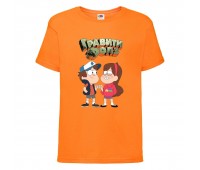 Футболка детская Гравити Фолз Мэйб и Диппер 3 (Gravity Falls Mayb and Dipper 3) оранжевая (GF or-6) 104 см Футболка детская Гравити Фолз Мэйб и Диппер 3 (Gravity Falls Mayb and Dipper 3) оранжевая (GF or-6) 104 см