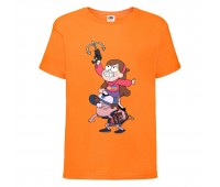Футболка детская Гравити Фолз Мэйб и Диппер 4 (Gravity Falls Mayb and Dipper 4) оранжевая (GF or-7) 104 см Футболка детская Гравити Фолз Мэйб и Диппер 4 (Gravity Falls Mayb and Dipper 4) оранжевая (GF or-7) 104 см