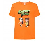 Футболка детская Гравити Фолз Мэйб и Диппер 12 (Gravity Falls Mayb and Dipper 12) оранжевая (GF or-07) 164 см Футболка детская Гравити Фолз Мэйб и Диппер 12 (Gravity Falls Mayb and Dipper 12) оранжевая (GF or-07) 164 см
