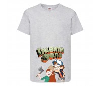 Футболка детская Гравити Фолз Венди и Диппер (Gravity Falls Vendy and Dipper) серая (GF gr-2) 152 см Футболка детская Гравити Фолз Венди и Диппер (Gravity Falls Vendy and Dipper) серая (GF gr-2) 152 см