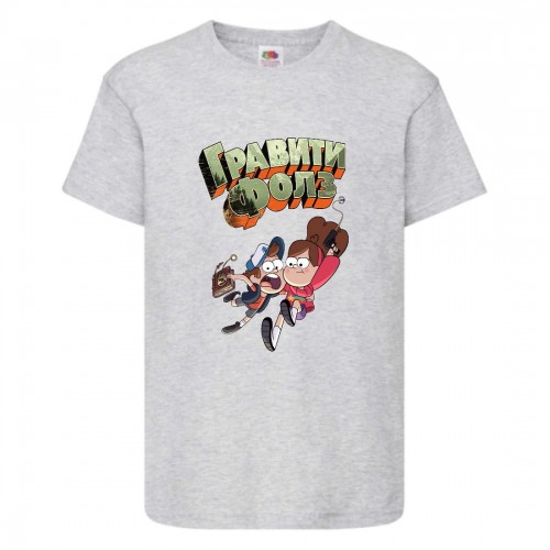 Футболка детская Гравити Фолз Мэйб и Диппер 2 (Gravity Falls Mayb and Dipper 2) серая (GF gr-6) 116 см Футболка детская Гравити Фолз Мэйб и Диппер 2 (Gravity Falls Mayb and Dipper 2) серая (GF gr-6) 116 см