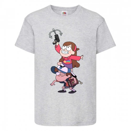 Футболка детская Гравити Фолз Мэйб и Диппер 4 (Gravity Falls Mayb and Dipper 4) серая (GF gr-7) 104 см Футболка детская Гравити Фолз Мэйб и Диппер 4 (Gravity Falls Mayb and Dipper 4) серая (GF gr-7) 104 см