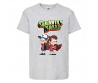 Футболка детская Гравити Фолз Мэйб и Диппер 7 (Gravity Falls Mayb and Dipper 7) серая (GF gr-01) 104 см Футболка детская Гравити Фолз Мэйб и Диппер 7 (Gravity Falls Mayb and Dipper 7) серая (GF gr-01) 104 см