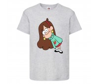 Футболка детская Гравити Фолз Мэйбл (Gravity Falls Maybl) серая (GF gr-003) 116 см Футболка детская Гравити Фолз Мэйбл (Gravity Falls Maybl) серая (GF gr-003) 116 см