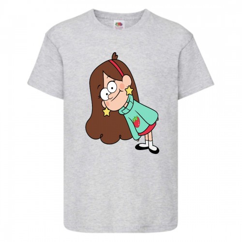 Футболка детская Гравити Фолз Мэйбл (Gravity Falls Maybl) серая (GF gr-003) 116 см Футболка детская Гравити Фолз Мэйбл (Gravity Falls Maybl) серая (GF gr-003) 116 см