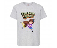 Футболка детская Гравити Фолз Мэйбл и Билл шифр (Gravity Falls Maybl and Bill) серая (GF gr-001) 104 см Футболка детская Гравити Фолз Мэйбл и Билл шифр (Gravity Falls Maybl and Bill) серая (GF gr-001) 104 см