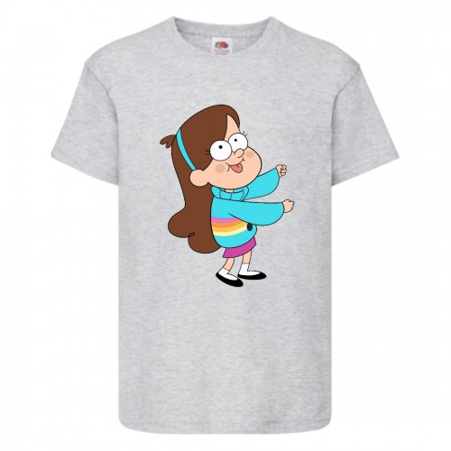 Футболка детская Гравити Фолз Мэйбл 2 (Gravity Falls Maybl 2) серая (GF gr-004) 116 см Футболка детская Гравити Фолз Мэйбл 2 (Gravity Falls Maybl 2) серая (GF gr-004) 116 см