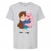 Футболка детская Гравити Фолз Мэйб piggy 2 (Gravity Falls Mayb piggy 2) серая (GF  gr-08) 104 см