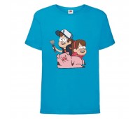 Футболка детская Гравити Фолз Мэйб и Диппер 10 (Gravity Falls Mayb and Dipper 10) синяя (GF blu-03) 116 см Футболка детская Гравити Фолз Мэйб и Диппер 10 (Gravity Falls Mayb and Dipper 10) синяя (GF blu-03) 116 см