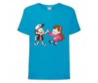 Футболка детская Гравити Фолз Мэйб и Диппер 11 (Gravity Falls Mayb and Dipper 11) синяя (GF blu-04) 116 см Футболка детская Гравити Фолз Мэйб и Диппер 11 (Gravity Falls Mayb and Dipper 11) синяя (GF blu-04) 116 см