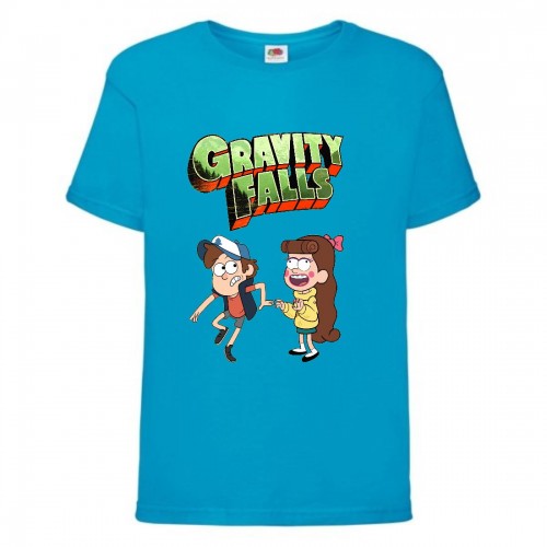 Футболка детская Гравити Фолз Мэйб и Диппер 12 (Gravity Falls Mayb and Dipper 12) синяя (GF blu-05) 128 см Футболка детская Гравити Фолз Мэйб и Диппер 12 (Gravity Falls Mayb and Dipper 12) синяя (GF blu-05) 128 см