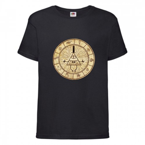 Футболка детская Гравити Фолз Билл шифр (Gravity Falls Bill) черная (GF blc-1) 116 см Футболка детская Гравити Фолз Билл шифр (Gravity Falls Bill) черная (GF blc-1) 116 см