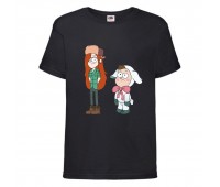 Футболка детская Гравити Фолз Венди и Диппер 2 (Gravity Falls Vendy and Dipper 2) черная (GF blc-3) 116 см Футболка детская Гравити Фолз Венди и Диппер 2 (Gravity Falls Vendy and Dipper 2) черная (GF blc-3) 116 см