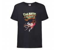 Футболка детская Гравити Фолз Мэйб и Диппер 2 (Gravity Falls Mayb and Dipper 2) черная (GF blc-5) 116 см Футболка детская Гравити Фолз Мэйб и Диппер 2 (Gravity Falls Mayb and Dipper 2) черная (GF blc-5) 116 см