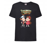 Футболка детская Гравити Фолз Мэйб и Диппер 3 (Gravity Falls Mayb and Dipper 3) черная (GF blc-6) 104 см Футболка детская Гравити Фолз Мэйб и Диппер 3 (Gravity Falls Mayb and Dipper 3) черная (GF blc-6) 104 см