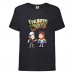Футболка детская Гравити Фолз Мэйб и Диппер 8 (Gravity Falls Mayb and Dipper 8) черная (GF  blc-02) 164 см