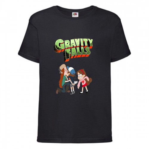 Футболка детская Гравити Фолз Мэйб и Диппер 9 (Gravity Falls Mayb and Dipper 9) черная (GF blc-03) 116 см Футболка детская Гравити Фолз Мэйб и Диппер 9 (Gravity Falls Mayb and Dipper 9) черная (GF blc-03) 116 см