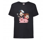 Футболка детская Гравити Фолз мэйб и Диппер 10 (Gravity Falls Mayb and Dipper 10) черная (GF blc-04) 116 см Футболка детская Гравити Фолз мэйб и Диппер 10 (Gravity Falls Mayb and Dipper 10) черная (GF blc-04) 116 см
