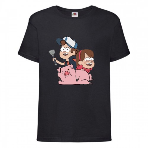 Футболка детская Гравити Фолз мэйб и Диппер 10 (Gravity Falls Mayb and Dipper 10) черная (GF blc-04) 116 см Футболка детская Гравити Фолз мэйб и Диппер 10 (Gravity Falls Mayb and Dipper 10) черная (GF blc-04) 116 см