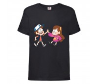 Футболка детская Гравити Фолз Мэйб и Диппер 11 (Gravity Falls Mayb and Dipper 11) черная (GF blc-05) 116 см Футболка детская Гравити Фолз Мэйб и Диппер 11 (Gravity Falls Mayb and Dipper 11) черная (GF blc-05) 116 см