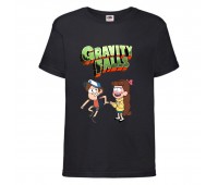 Футболка детская Гравити Фолз Мэйб и Диппер 12 (Gravity Falls Mayb and Dipper 12) черная (GF blc-06) 116 см Футболка детская Гравити Фолз Мэйб и Диппер 12 (Gravity Falls Mayb and Dipper 12) черная (GF blc-06) 116 см