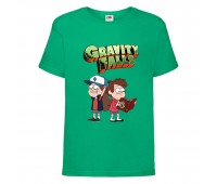 Футболка детская Гравити Фолз Мэйб и Диппер 7 (Gravity Falls Mayb and Dipper 7) зеленая (GF grn-9) 104 см Футболка детская Гравити Фолз Мэйб и Диппер 7 (Gravity Falls Mayb and Dipper 7) зеленая (GF grn-9) 104 см