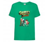 Футболка детская Гравити Фолз Мэйб и Диппер 9 (Gravity Falls Mayb and Dipper 9) зеленая (GF grn-02) 140 см Футболка детская Гравити Фолз Мэйб и Диппер 9 (Gravity Falls Mayb and Dipper 9) зеленая (GF grn-02) 140 см