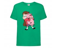 Футболка детская Гравити Фолз Мэйб piggy (Gravity Falls Mayb piggy) зеленая (GF grn-06) 116 см Футболка детская Гравити Фолз Мэйб piggy (Gravity Falls Mayb piggy) зеленая (GF grn-06) 116 см